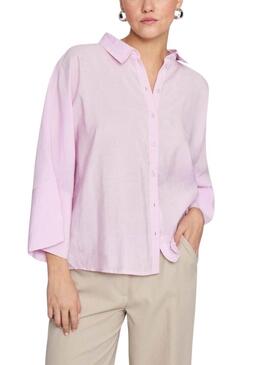 Camicia Vila Viaspyn Loose rosa per donna