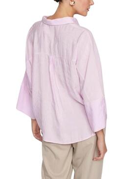 Camicia Vila Viaspyn Loose rosa per donna