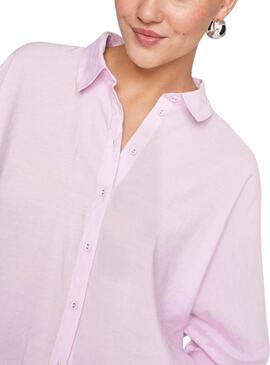 Camicia Vila Viaspyn Loose rosa per donna