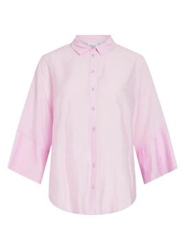 Camicia Vila Viaspyn Loose rosa per donna