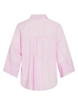 Camicia Vila Viaspyn Loose rosa per donna