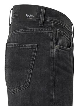 Pantaloni in denim Pepe Jeans Nils Loose neri per uomo