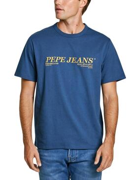 Maglietta Pepe Jeans Dylan blu per uomo