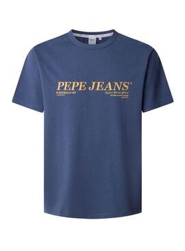 Maglietta Pepe Jeans Dylan blu per uomo