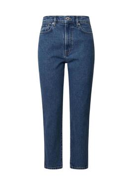 Pantaloni in denim Pepe Jeans Betty slim 7/8 blu per donna