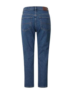 Pantaloni in denim Pepe Jeans Betty slim 7/8 blu per donna