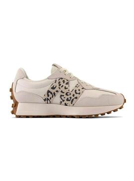 Sneaker New Balance 327 beige animal print per donna