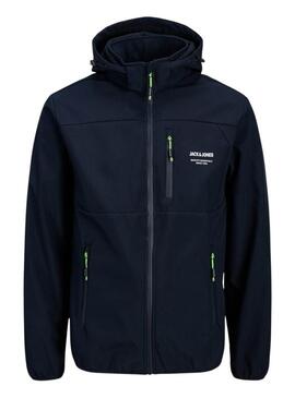 Giacca softshell Jack and Jones Theo blu navy per uomo