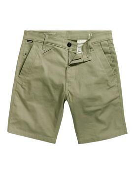 Pantalone Bermuda G-Star Verde Bronson 2.0 Slim Chino per Uomo