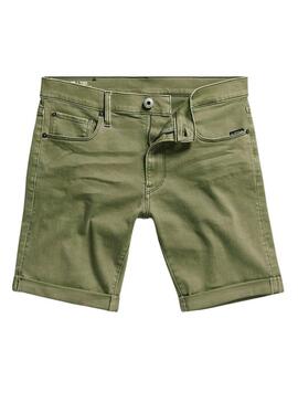 Bermuda G-Star Slim Elto Verde per Uomo.