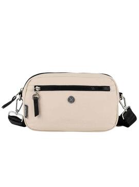 Borsa Munich Bloom Slim Beige per Donna