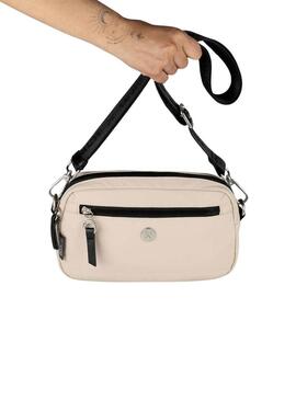 Borsa Munich Bloom Slim Beige per Donna