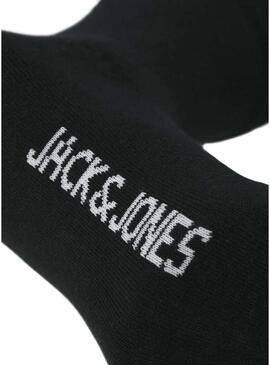 Confezione di 3 calze nere Jack and Jones per uomo.