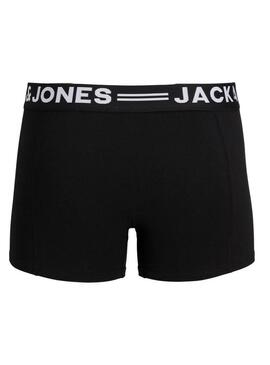 Confezione da 3 Mutande Jack and Jones Sense nere per uomo