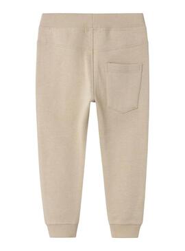 Pantaloni Name It Jogger beige per bambini