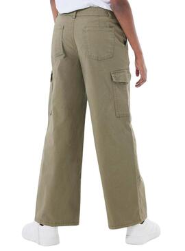 Pantaloni Name It Rose cargo verdi per ragazze