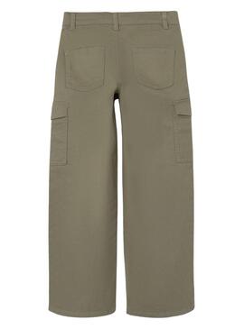 Pantaloni Name It Rose cargo verdi per ragazze