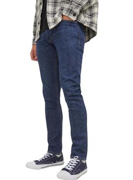 Pantaloni in denim scuro Jack and Jones Gleen per uomo.