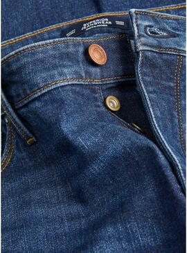 Pantaloni in denim scuro Jack and Jones Gleen per uomo.