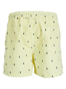 Costume da bagno Jack and Jones Fiji giallo per uomo