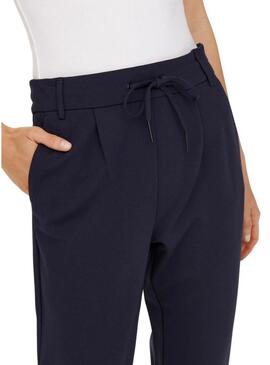 Pantaloni Only Poptrash Life blu scuro per donna