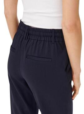 Pantaloni Only Poptrash Life blu scuro per donna