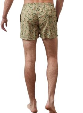 Costume da bagno Altonadock verde stampato Hawaii per uomo