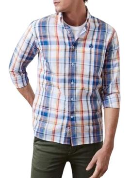 Camicia Altonadock a quadri blu per uomo