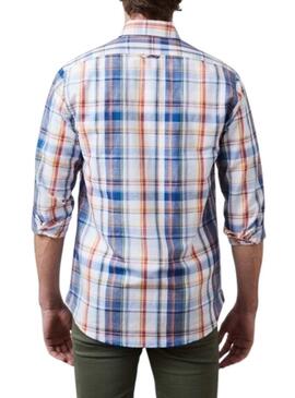 Camicia Altonadock a quadri blu per uomo