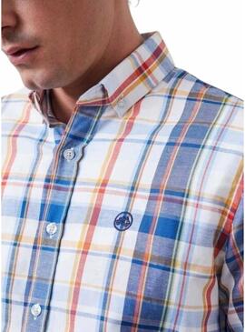 Camicia Altonadock a quadri blu per uomo