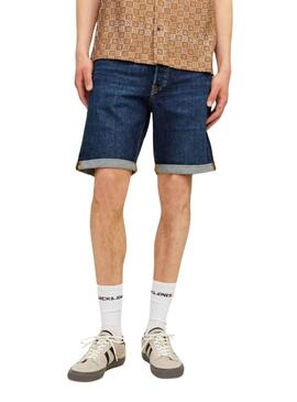 Pantaloni corti Jack and Jones Chris Blu Bermuda da uomo