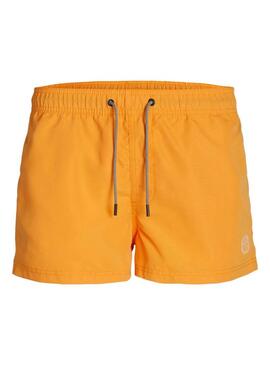 Costume da bagno Jack and Jones Bora Bora arancione per uomo