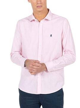 Camicia El Pulpo Micro-righe Rosa Per Uomo