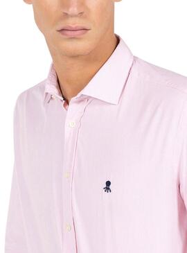 Camicia El Pulpo Micro-righe Rosa Per Uomo