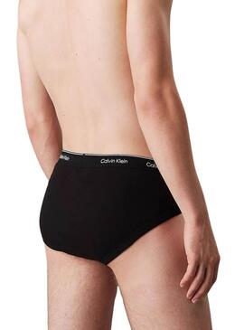 Confezione da 3 slip neri Calvin Klein per uomo