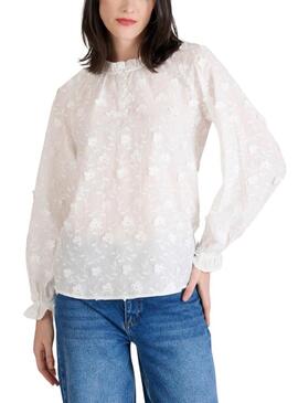 Camicia Naf Naf Narina beige per donna