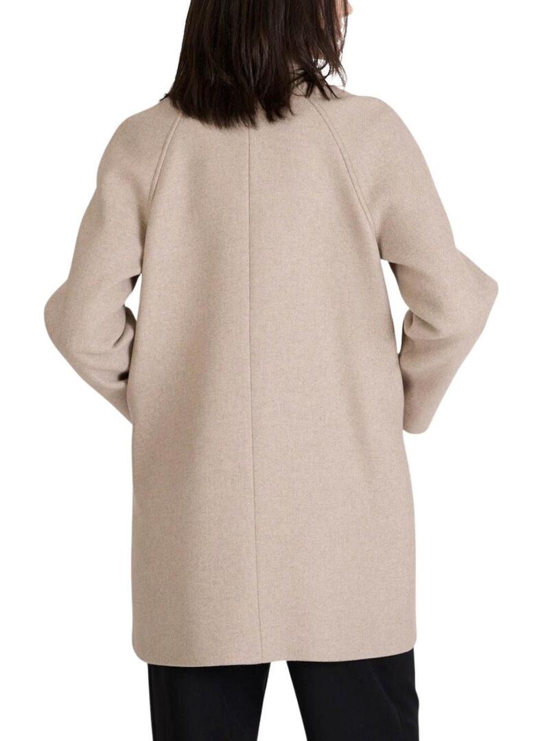 Cappotto Naf Naf Camila beige per donna