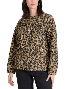 Giacca Naf Naf leopardata per donna