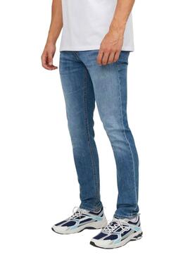 Pantaloni in denim Jack and Jones Gleen blu per uomo