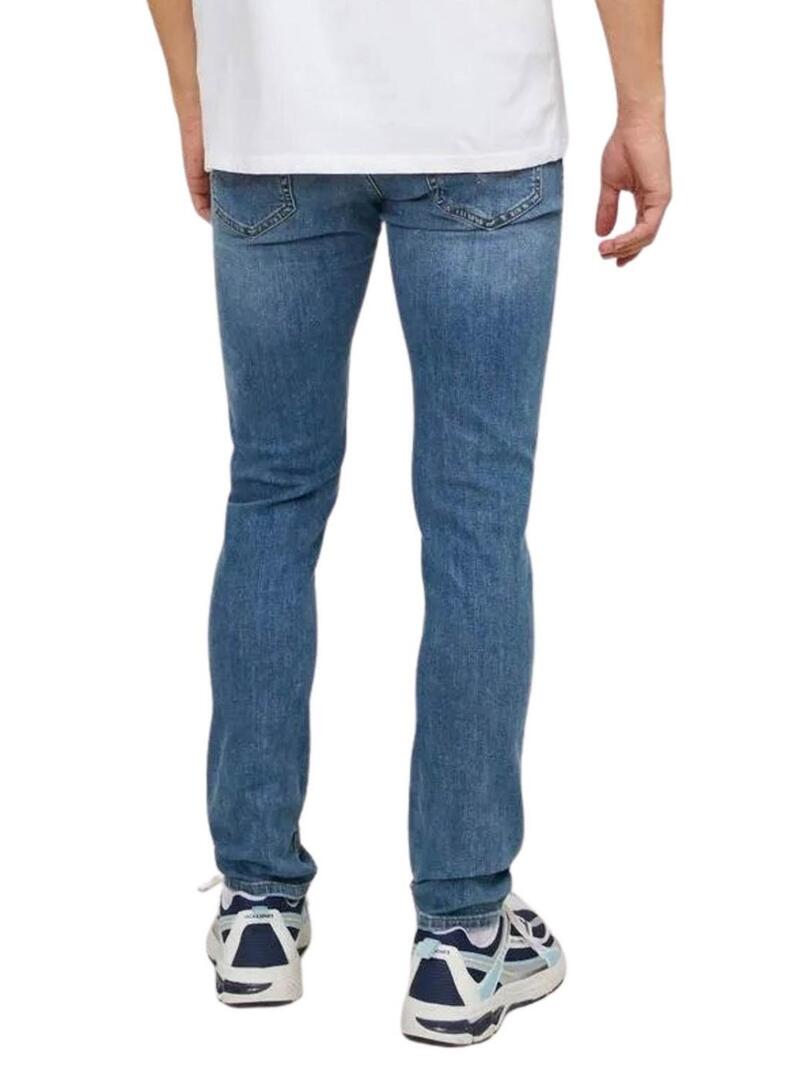 Pantaloni in denim Jack and Jones Gleen blu per uomo