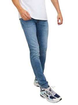 Pantaloni in denim Jack and Jones Gleen blu per uomo