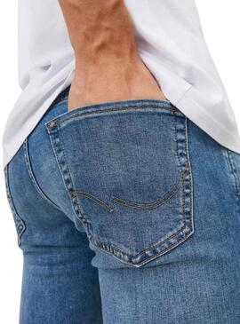 Pantaloni in denim Jack and Jones Gleen blu per uomo