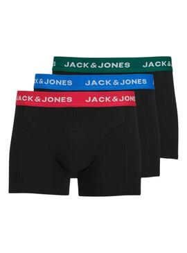 Pacchetto da 3 boxer Jack and Jones Joe neri per uomo