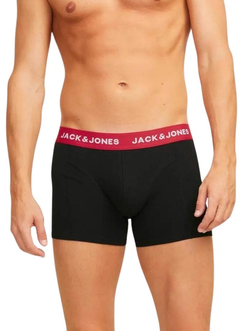 Pacchetto da 3 boxer Jack and Jones Joe neri per uomo