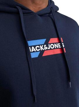 Felpa Jack and Jones Corp blu scuro per uomo