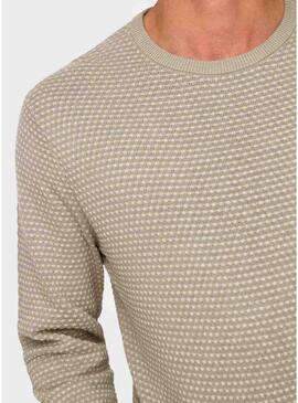 Maglia Only and Sons in struttura beige per uomo