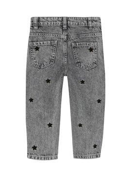 Pantaloni in denim Name It Mom Star grigi per ragazze