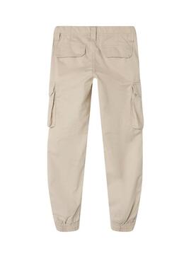 Pantaloni Name It Rose cargo beige per ragazze