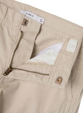 Pantaloni Name It Rose cargo beige per ragazze