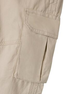 Pantaloni Name It Rose cargo beige per ragazze